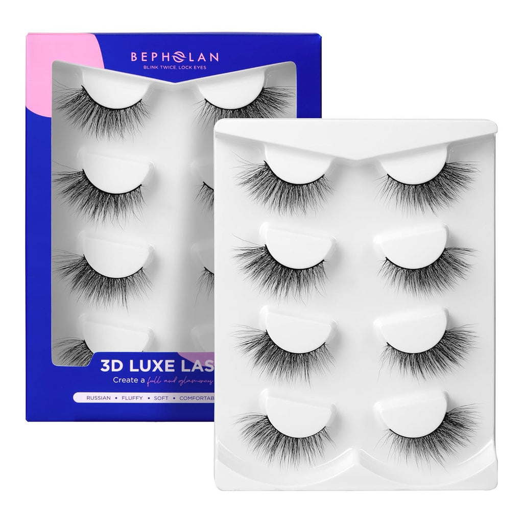 Lashes Natural Look False Lashes -  False Eyelashes Mink Lashes Cat Eye Lashes Clear Band Lashes Colored Lashes BVCD106-2B4
