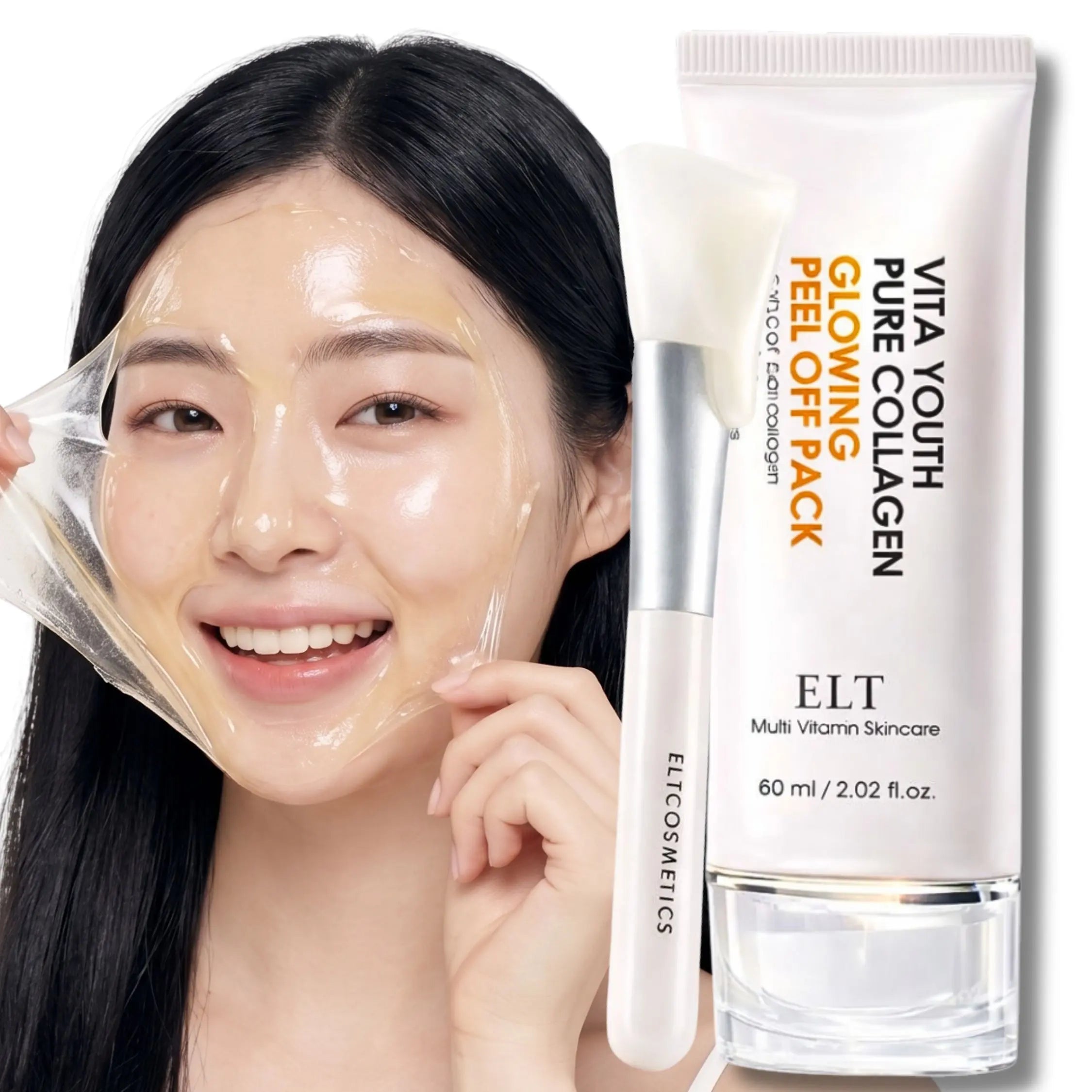 ELT Korean Collagen Peel-Off Face Mask for Glowing Skin 60Ml