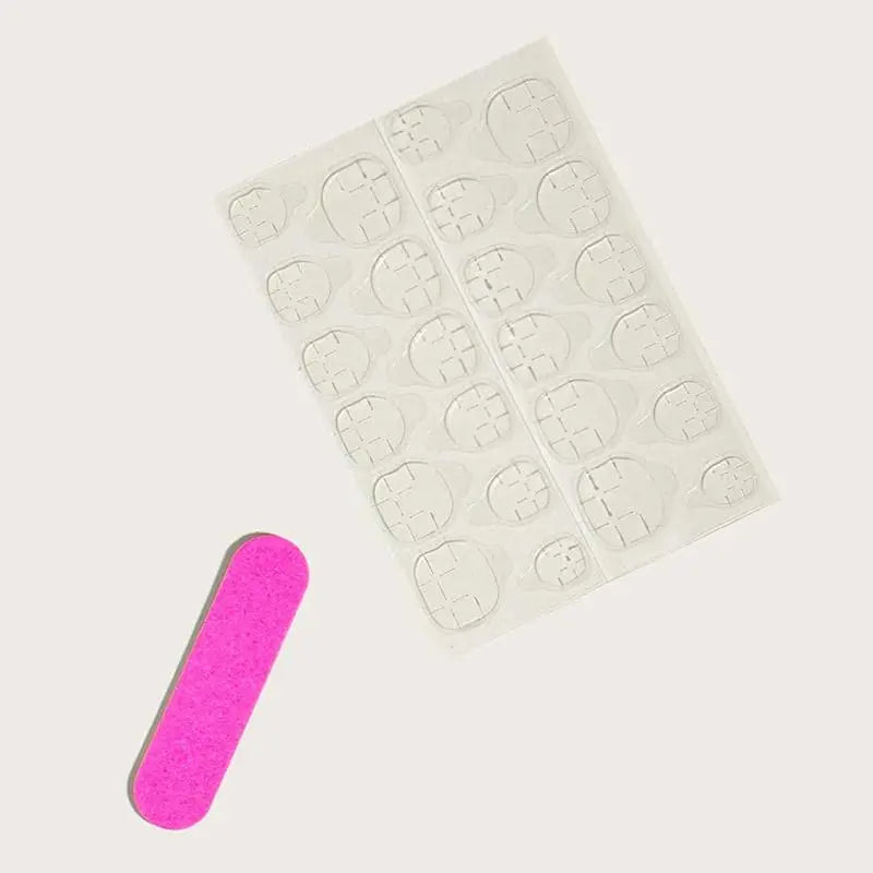 Leopard Print Fake Nails with Nail File & Tape, 1 Box Long Square Press on Nails for Women & Girls Diy Nail Art, Elegant Stick on Nails Kit, Christmas Gift