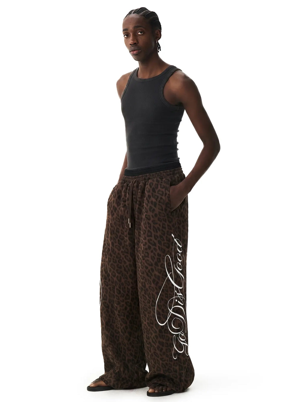 Fdr Women'S Leopard Print Streetwear Tracksuit, Vintage 2 Piece Set with Oversized Cropped Graphic Hoodie & Double Waisted Pants, 2 Piece Sets, Women'S Casual 2 Piece Sets