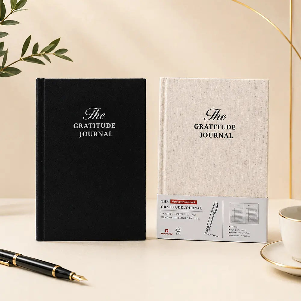 Manifestation & Gratitude Hardcover Journal 2-Pack - 6-Month Daily Positivity Tracker Books with Daily Quotes, Easy-To-Follow Prompts for Teachers to Boost Mindfulness, Calming Bedtime Reflection & Improve Happiness (Religion & Philosophy Humanities)