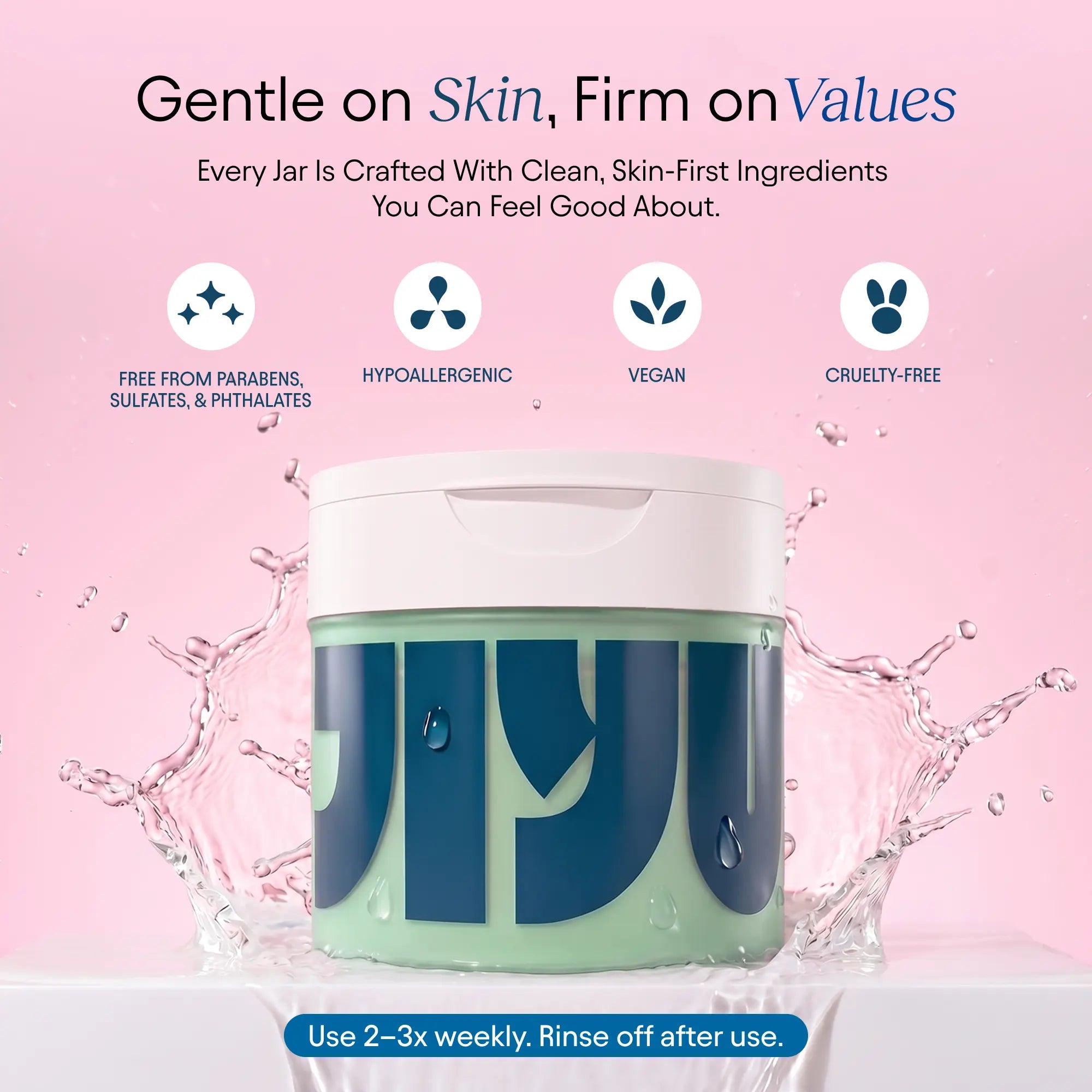 NEW! JIYU Dual-Textured Cleansing Polish Pads - Exfoliating Korean Skincare Pads for Blemishes, Texture, Redness with AHA, BHA, LHA, PHA Complex, Salicylic Acid, Niacinamide, GESOZLA Complex