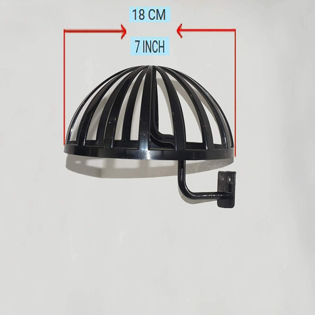 4 Pack Wall Mount Hanging Wig Stand, Wig Drying Holders, Plastic Wigs and Hats/Cap Rack Styling Drying Display Hangers, Hold the Shape of the Wig and Are EASY to MOUNT. (2 Black+2 White)
