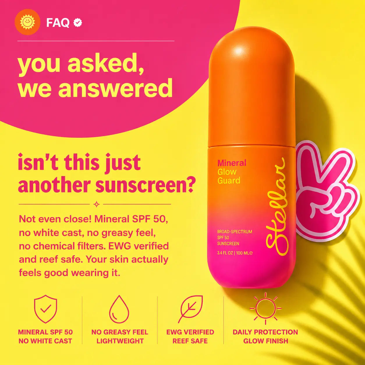Stellar Beauty the Sun Duo Skincare Set – SPF 50 Mineral Sunscreen & Hydrating Face Mist, Broad Spectrum UVA/UVB Protection, Refreshing Facial Mist, Outdoor Skincare Bundle